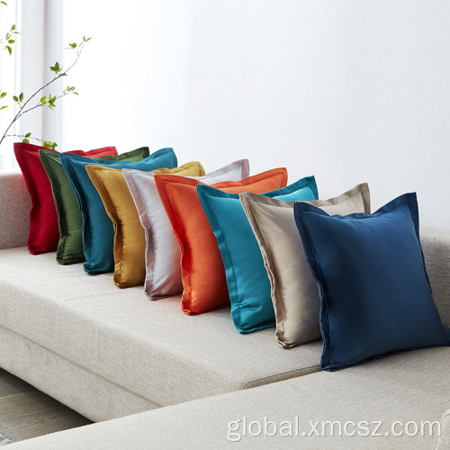 Decorated Cushion Covers Multi Color Luxury Satin Silk Stock Cushion Cover Manufactory